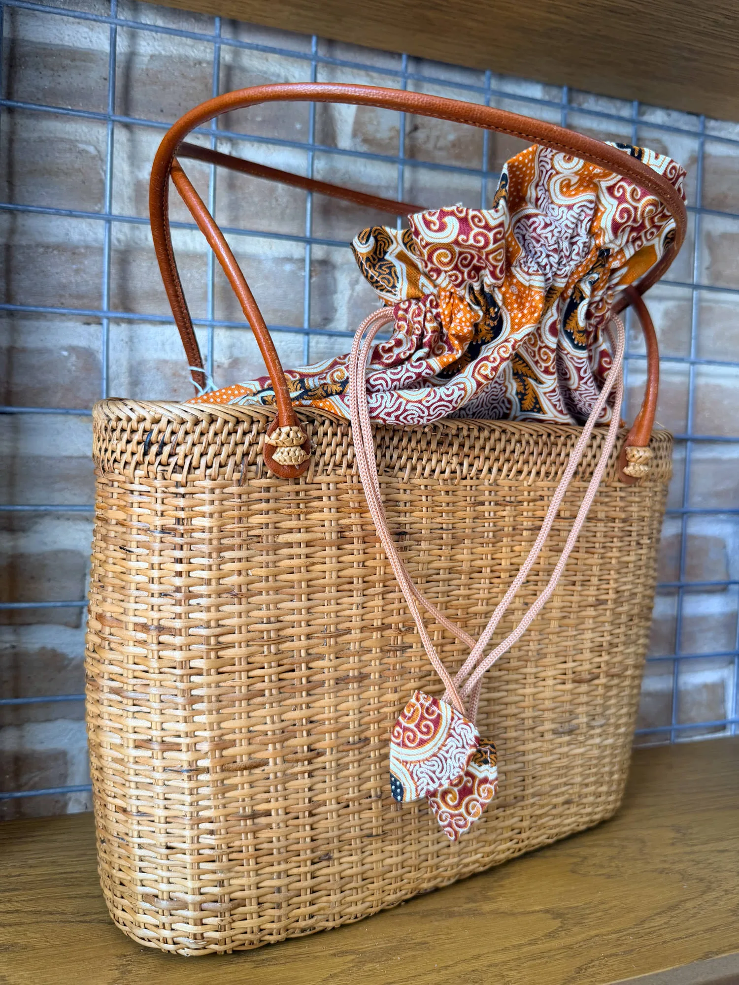 Handmade Ratan Bag 27X18 - Image 3